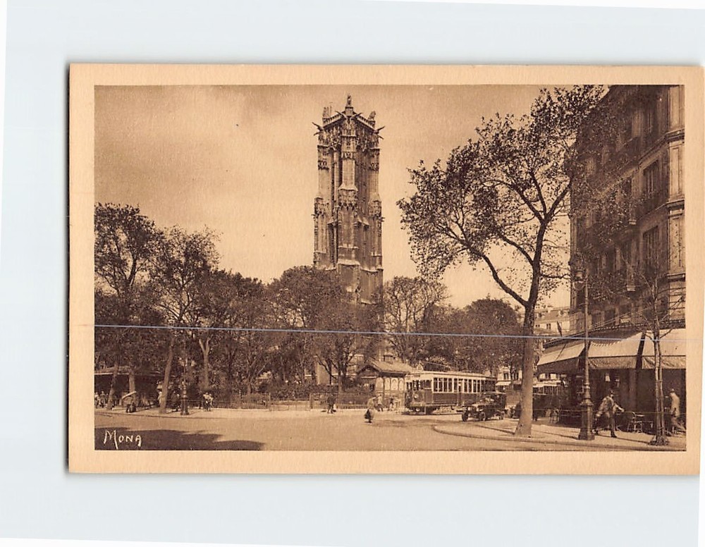 Postcard Tour Saint-Jacques Paris France