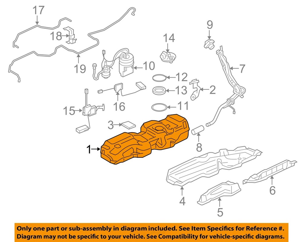 LAND ROVER OEM 10-13 Range Rover Sport Fuel System Components-Fuel Tank LR016241