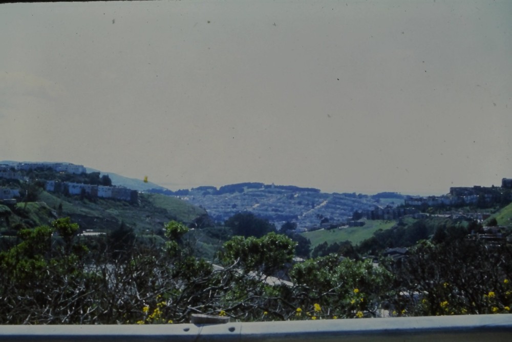 c1970's 35mm Slide Film San Francisco Bay Area Hills Residential View California