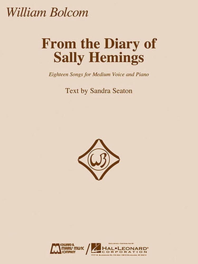 From the Diary of Sally Hemings: Medium Voice and Piano (English) Paperback Book