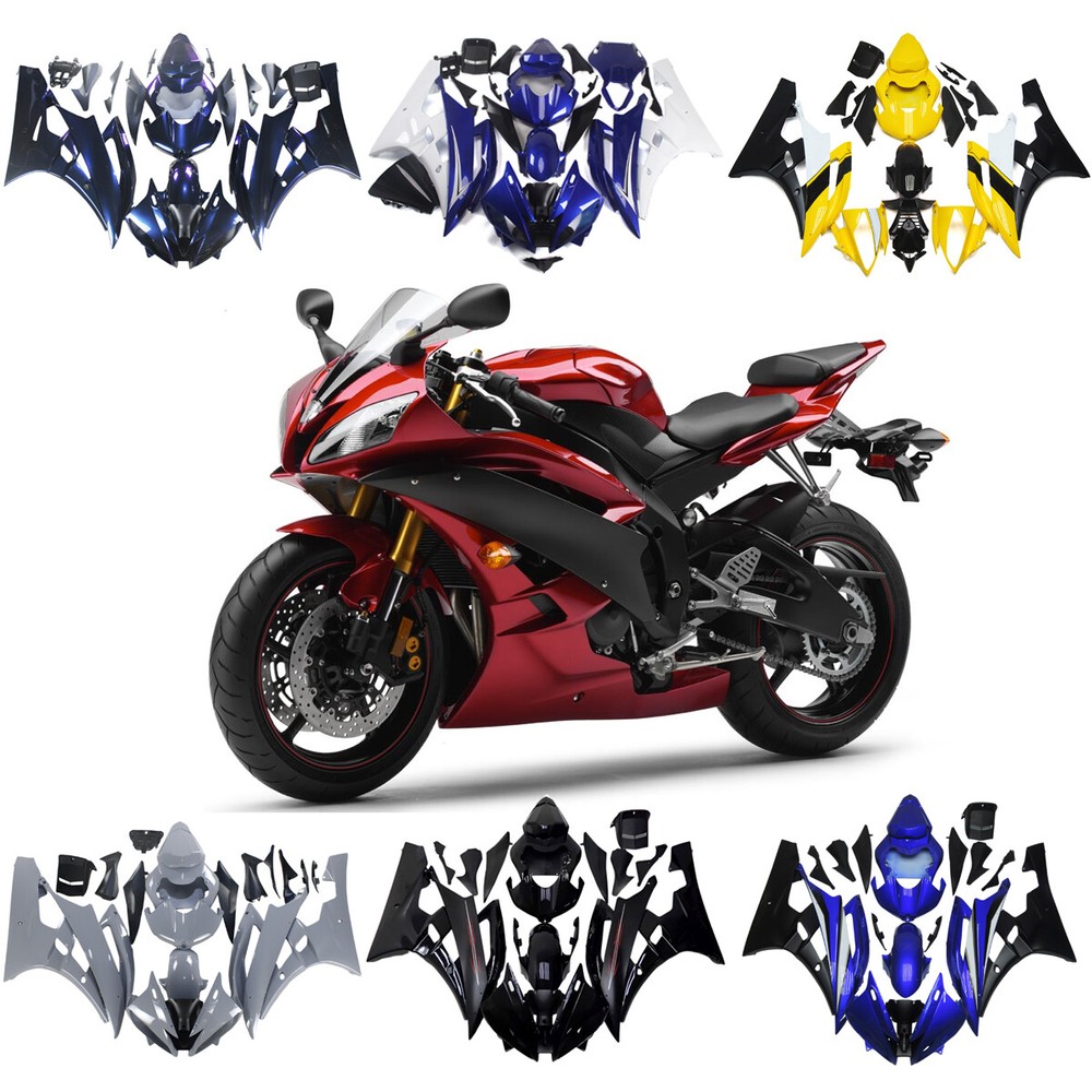 ABS Bodywork For Yamaha YZF600 R6 2006 2007 yzf r6 06 07 Injection Fairing Kit