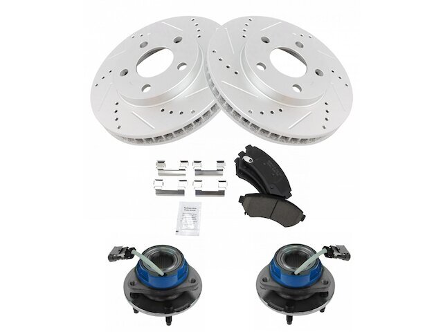 Front Brake Pad and Rotor and Wheel Hub Kit fits Grand Prix 1997-2003 54MYYH
