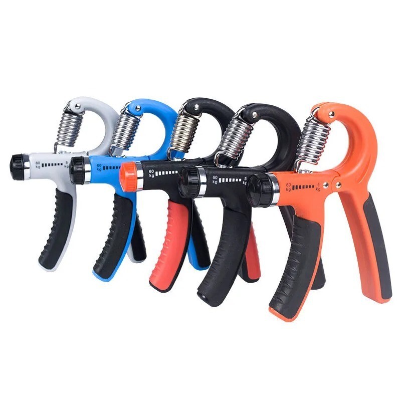 Hand Grip Strength Power Trainer Gripper Strengthener Adjustable Exerciser Gym