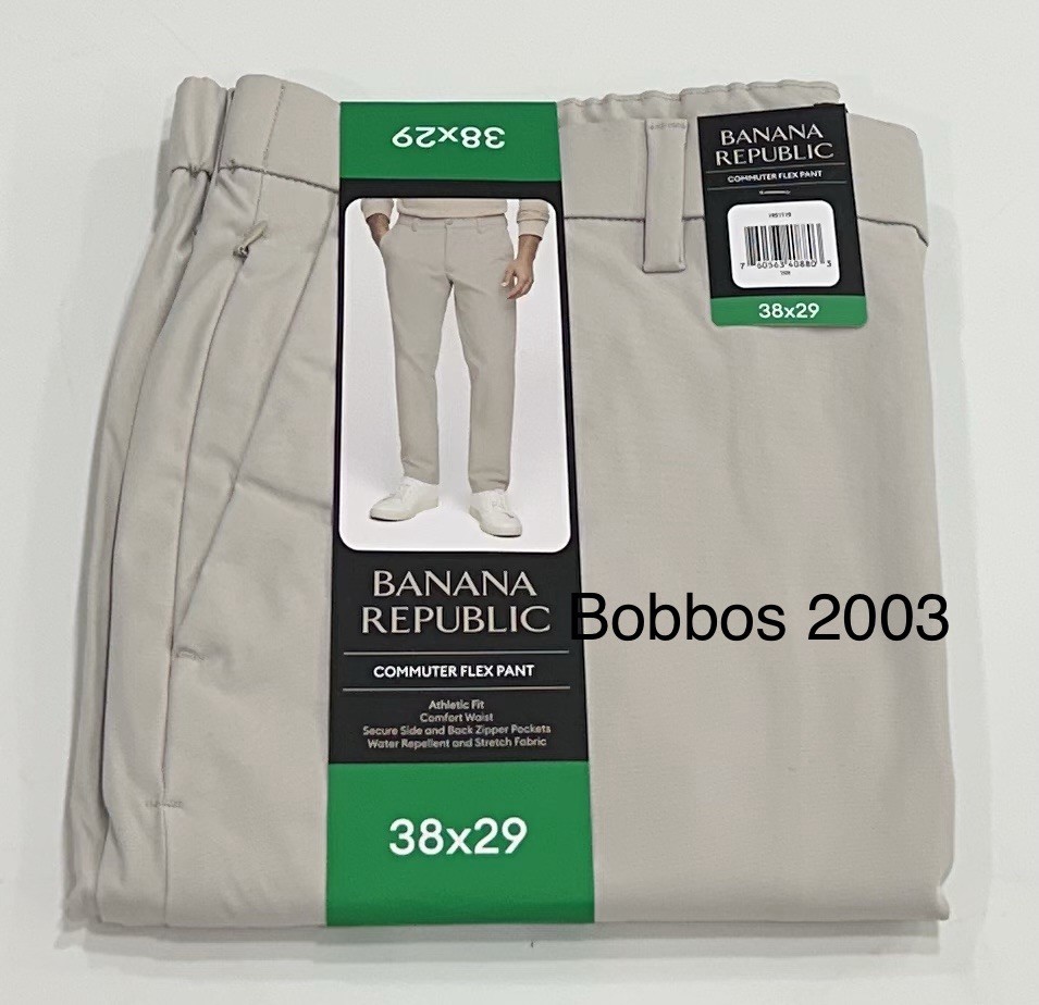 Banana Republic Men's Commuter Flex Pants, Tan, Size 38X29