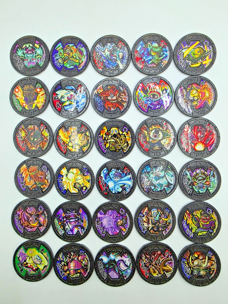 Yo-kai Watch B Medal Lot 30 Mixed Medals Japan Bandai Visible Set