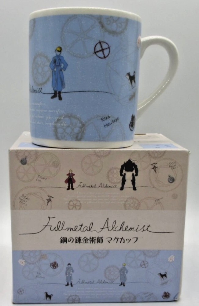 Fullmetal Alchemist Ceramic Mug NIB  Mustang & Hughes Sanrio Collaboration