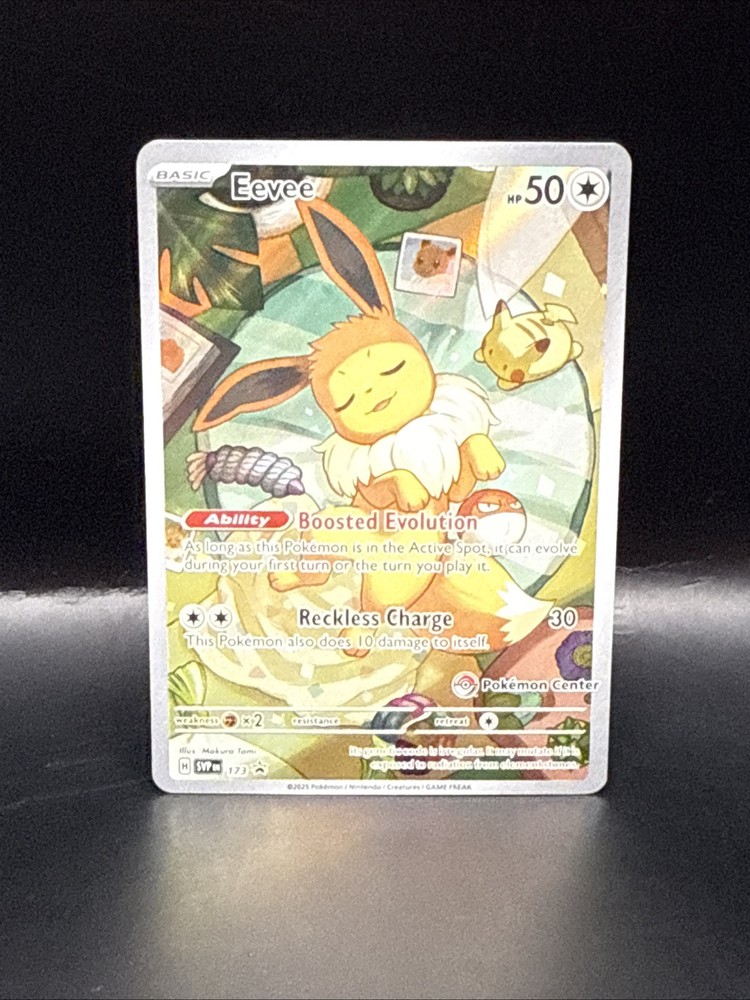 Pokémon  Eevee Promo SVP-173 Pokemon Center Stamped Card Prismatic