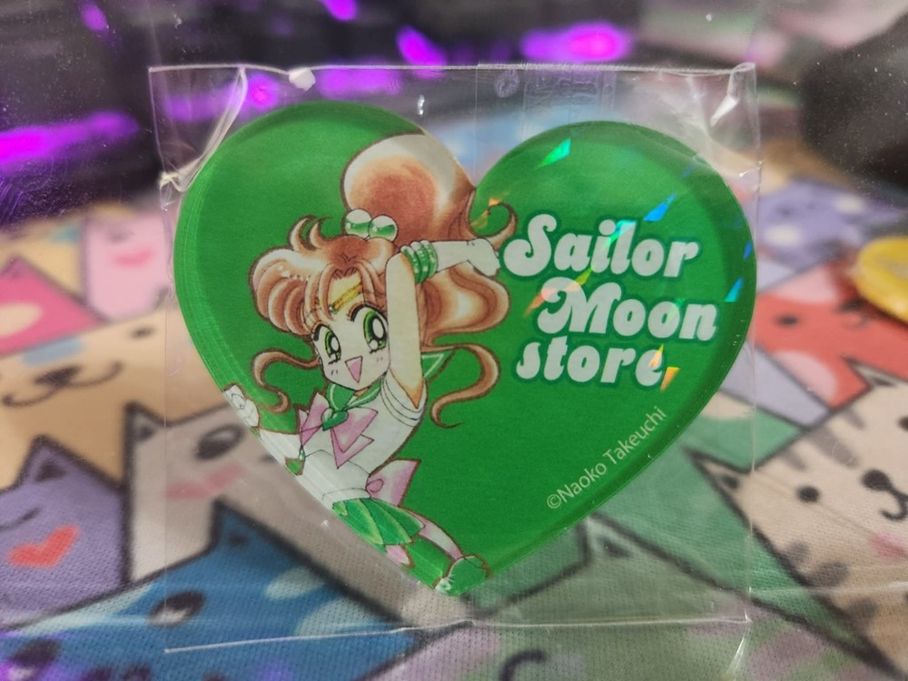 Sailor Moon Store Heart Magnet Acrylic Original Capsule Toy - Sailor Jupiter