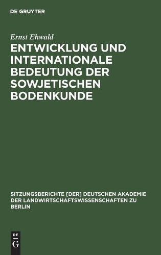 Ernst Ehwald Entwicklung Und Internationale Bedeutung Der Sowjetische (Hardback)Another great item from Rarewaves USA | Free delivery!