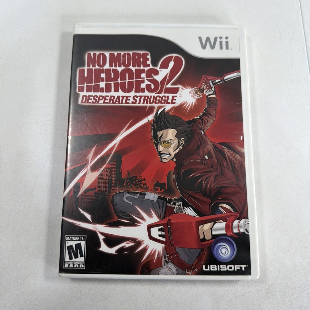 No More Heroes 2: Desperate Struggle (Nintendo Wii, 2010) CIB