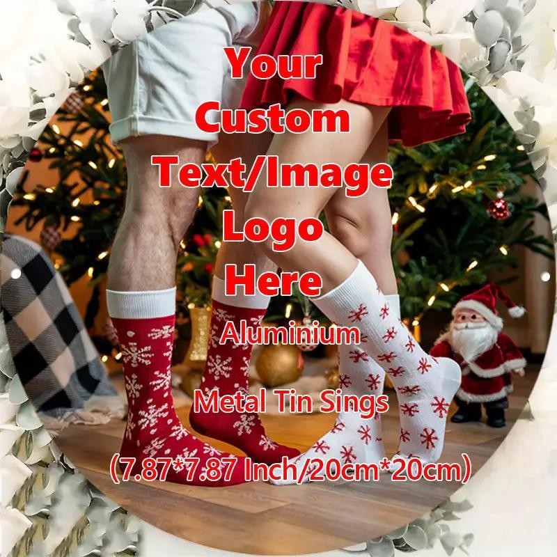 Custom Round Aluminum Sign 8x8Inch Photo Wall Art