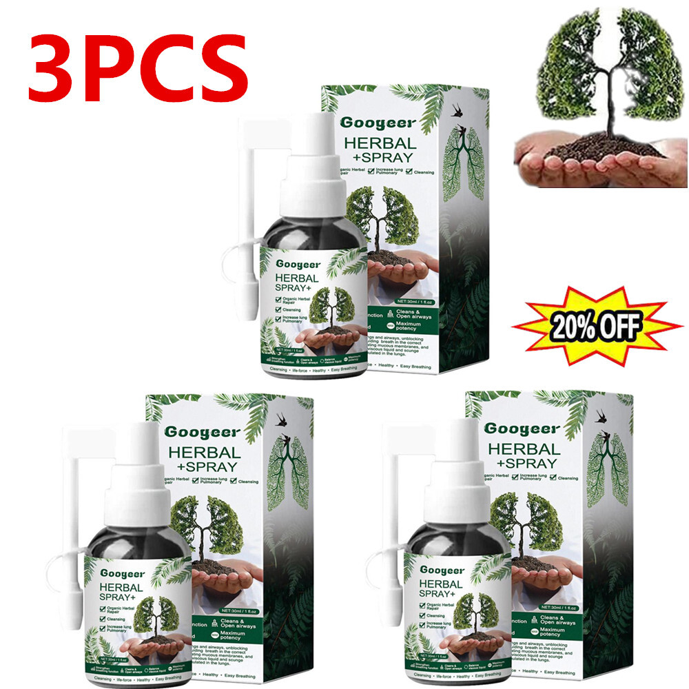 3PCS Respinature Herbal Lung Cleanse Mist, Powerful Lung Support