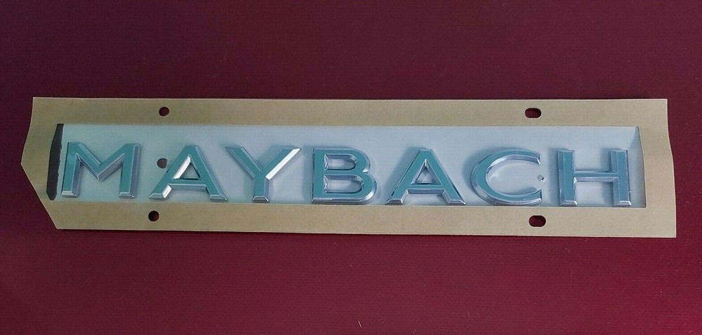 Chrome Letters Trunk Emblem Badge Sticker for Mercedes Benz Maybach S-class