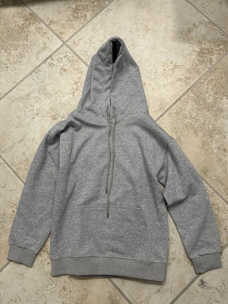 ALO YOGA ACCOLADE HOODIE GREY SIZE S