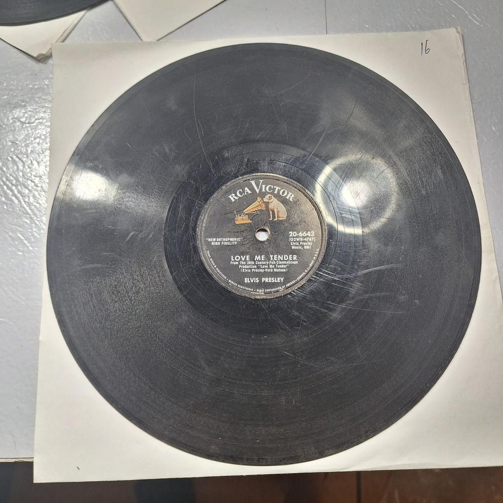 Elvis Presley 78 RPM RCA Victor 20-6643 Love Me Tender Any Way You Want Me 1956