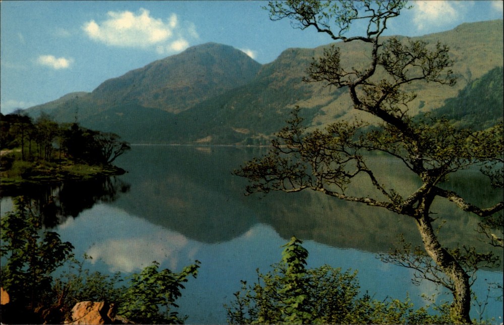 Loch Eck Argyll Scotland view vintage postcard c857