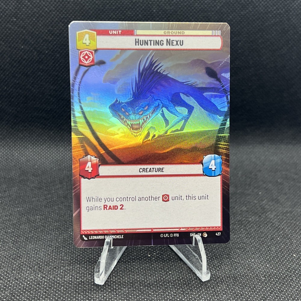 Hunting Nexu Hyperspace Foil Shadows of the Galaxy Star Wars Unlimited #437