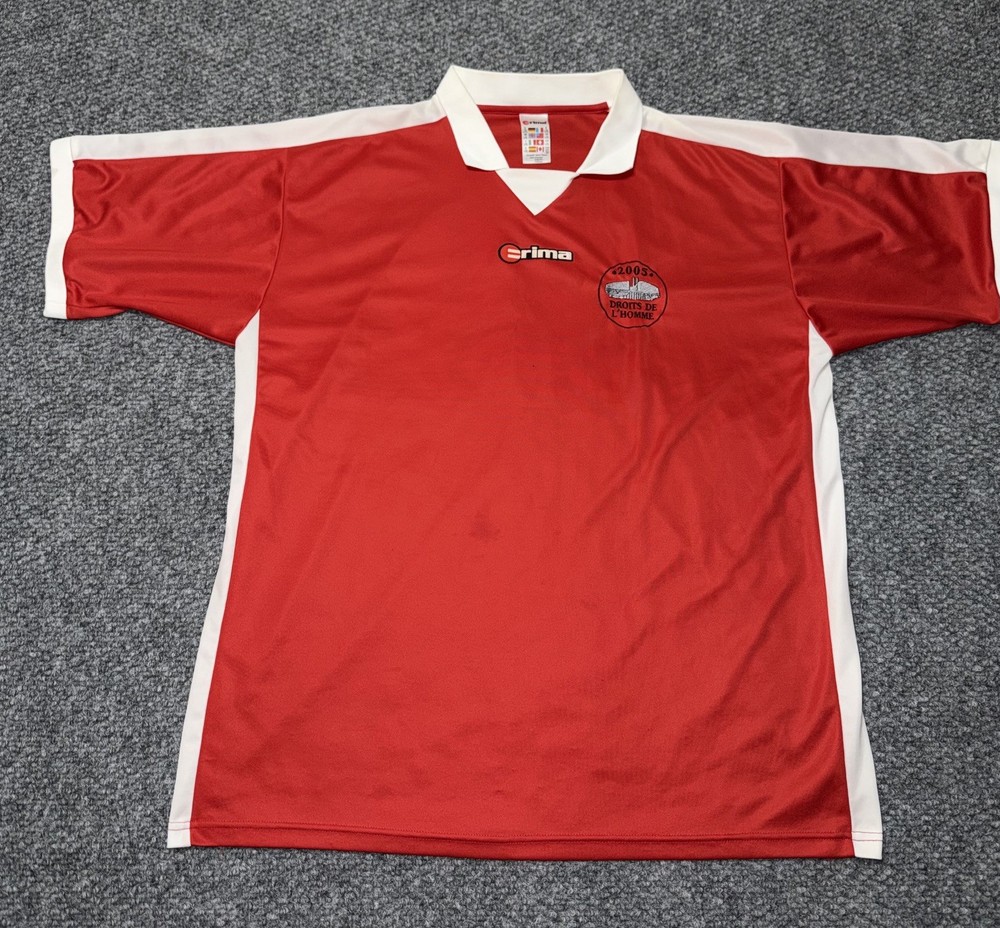 Erima Vintage 2005 Men's Red Soccer Jersey #29 Short Sleeve L/XL Polyester