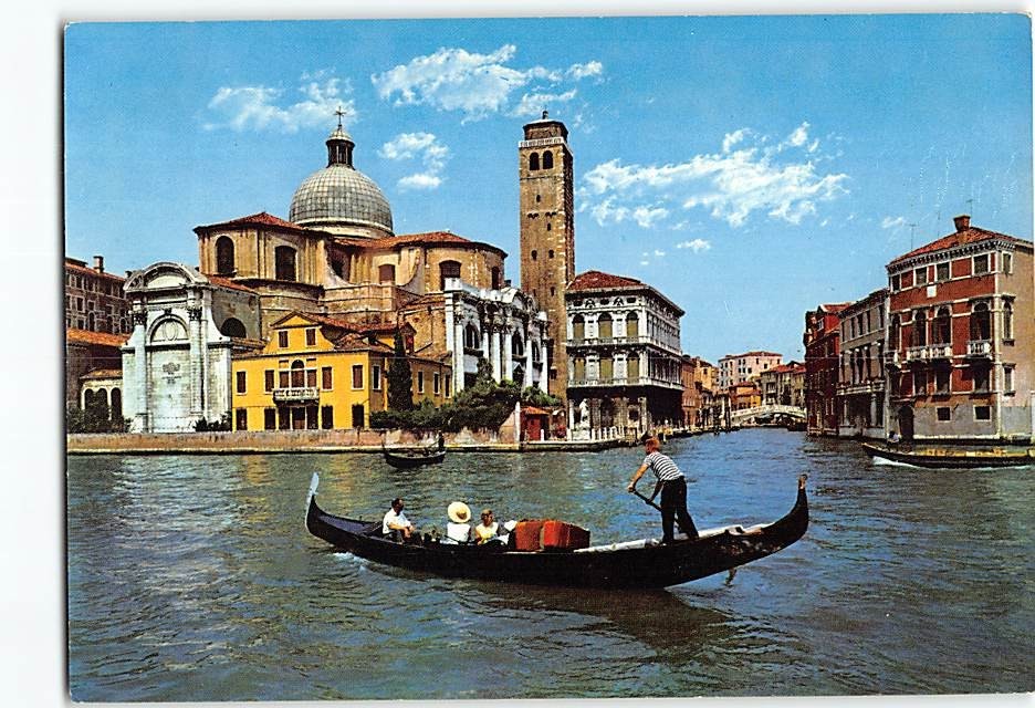 Postcard Grand Canal Venice Italy