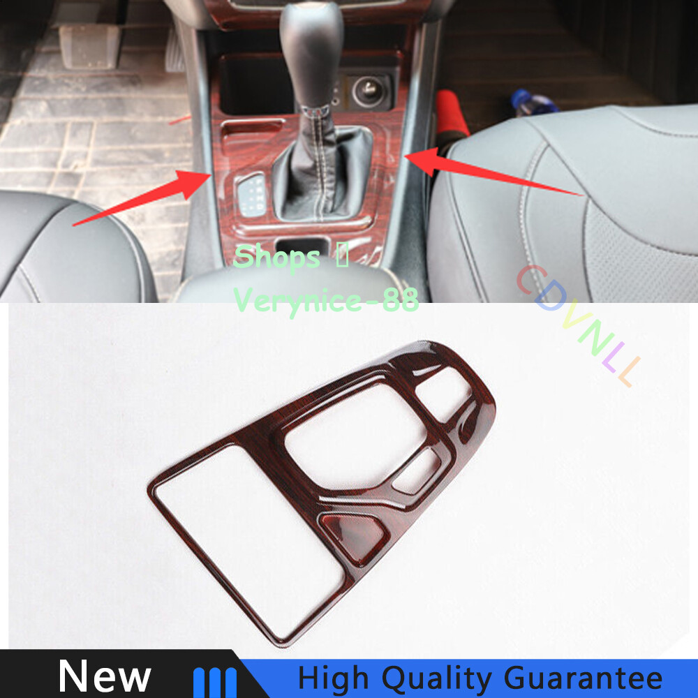 Fit For Jeep Cherokee 2014-2018 Wood Grain Central Console Gear Shift Cover Trim