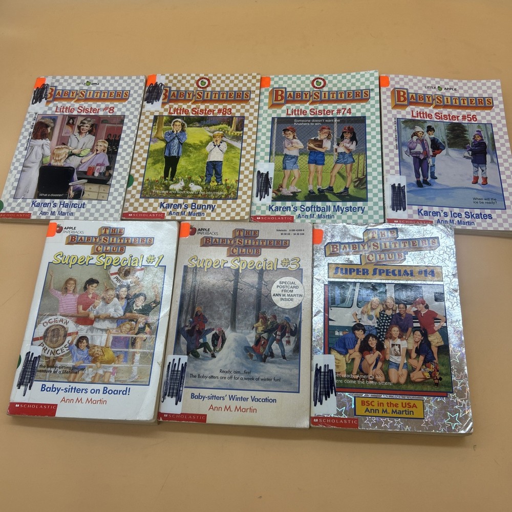 The Babysitters Club Book Lot Of 7 Little Sister & Super Special Books Vintage