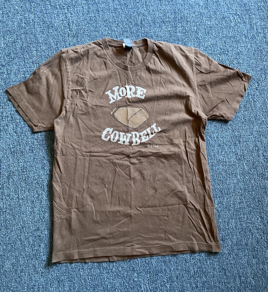 Paul Frank More Cowbell Mens Brown Graphic T Shirt Sz XL SNL Skit Will Ferrell