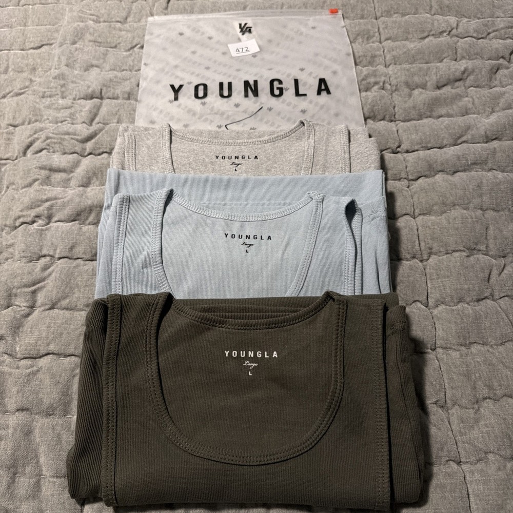 YoungLA THE ULTIMATE WIFE LOVERS Men Tanks Size Large Brand NWT (3 Pack)