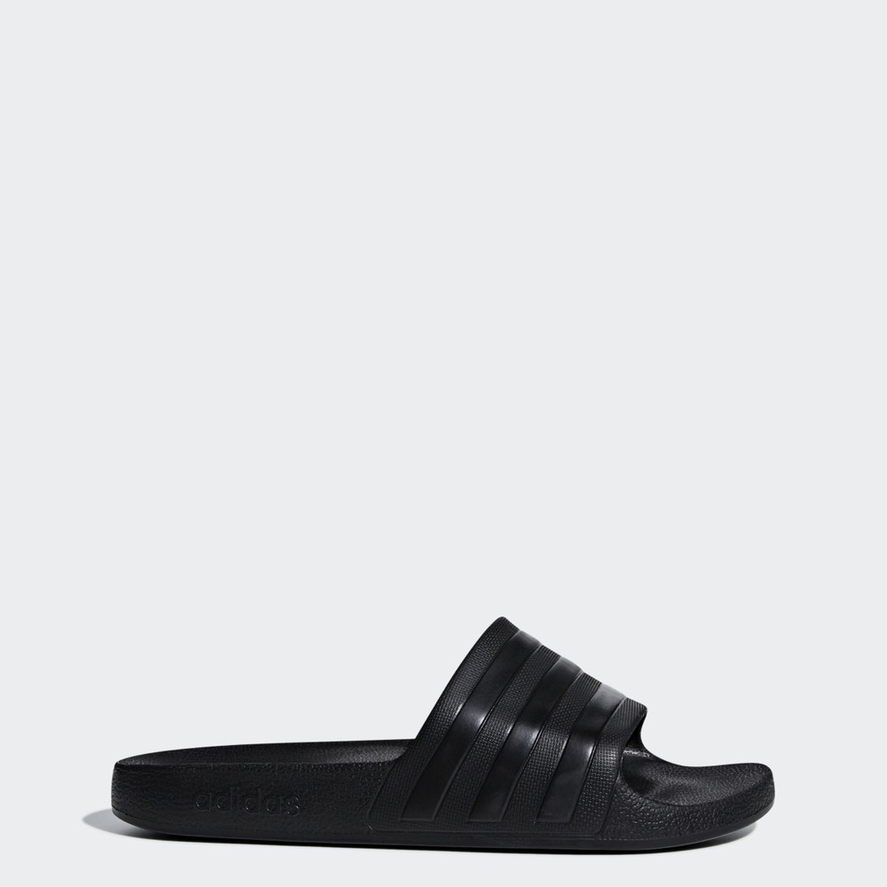 ADIDAS Adilette Aqua Slides Mens Womens Triple Core Black (F35550)
