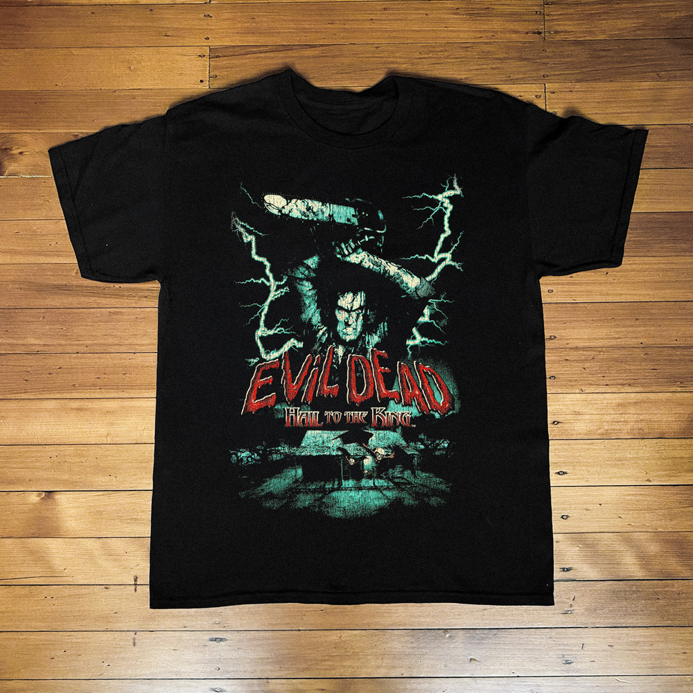 2000 The Evil Dead Hail To The King Dreamcast T-Shirt Vintage Horror Game Tee