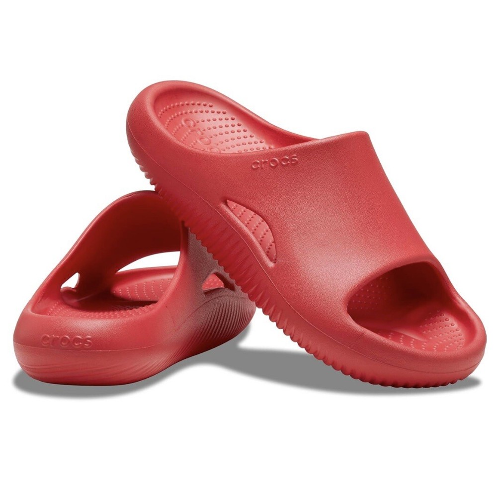 Crocs Mellow Recovery Varsity Red Comfort Shoes Slides Sandals Mens Size 10 NEW