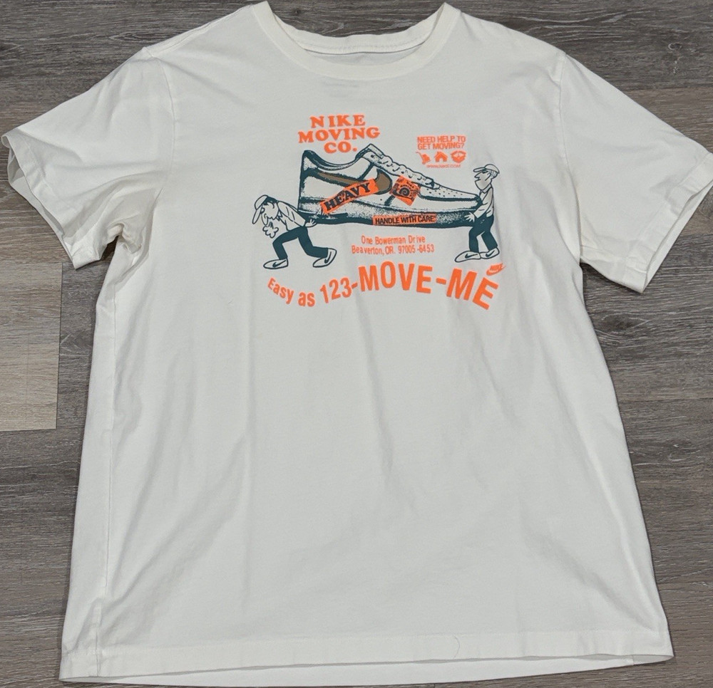 Nike The Nike Tee Graphic Print Cotton T-Shirt White Men's Regular L