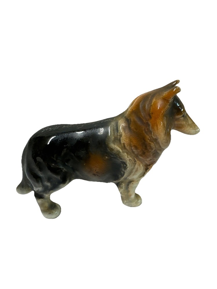 3” Ceramic Japan Collie Lassie Dog Figurine
