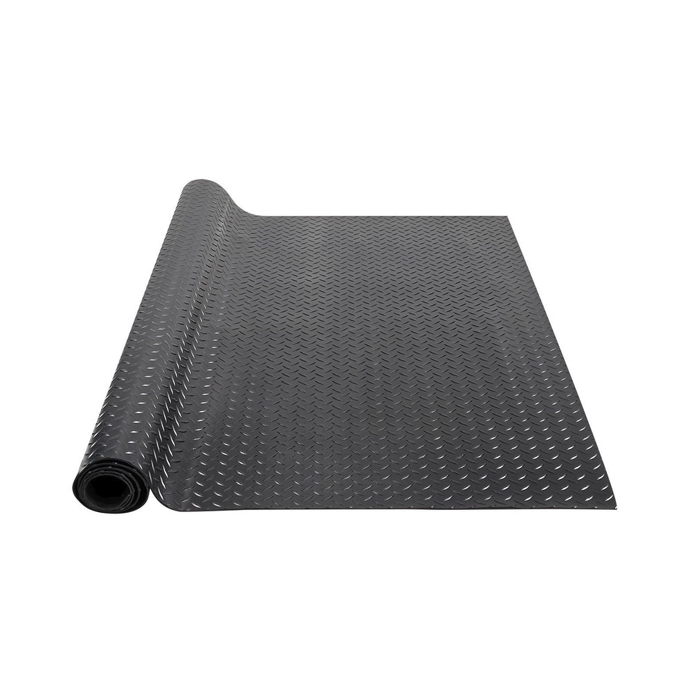 VEVOR Diamond-Plate Rubber Flooring Roll, 3 mm x 4 ft x 8 ft Garage Floor Mat, S