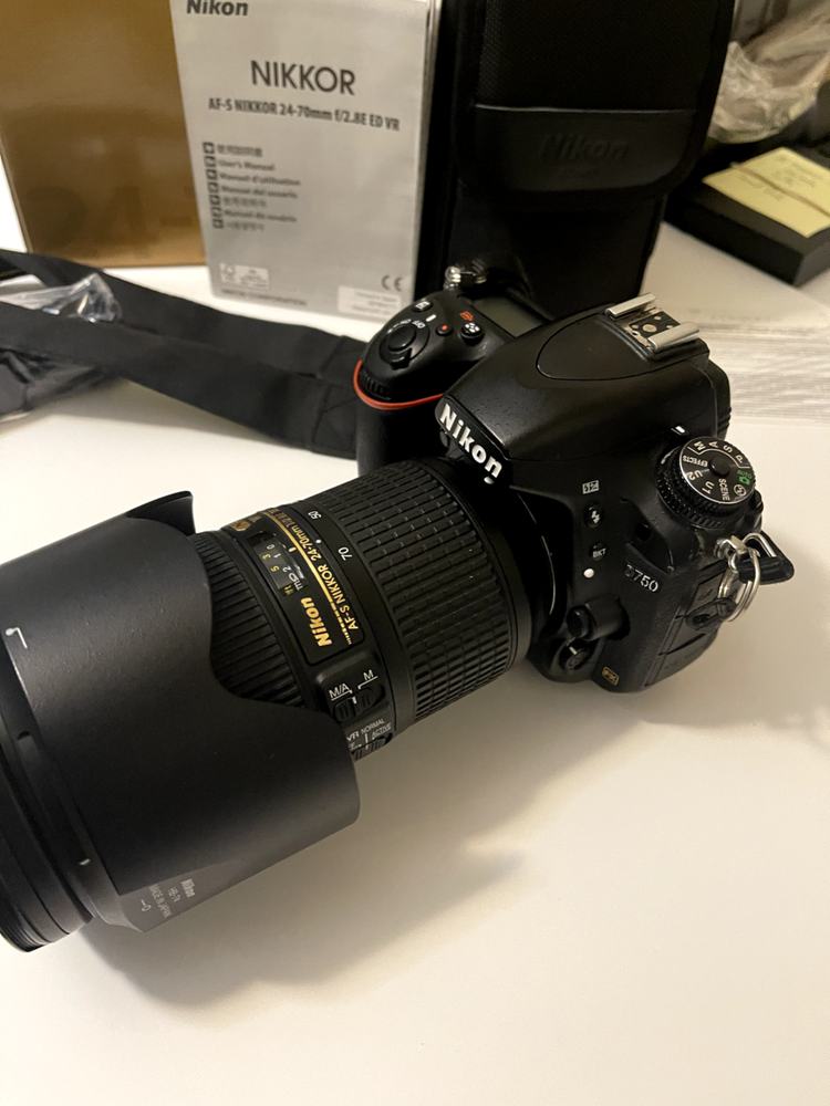 Nikon D750 24.3 MP Digital SLR Camera - Black (Body Only)