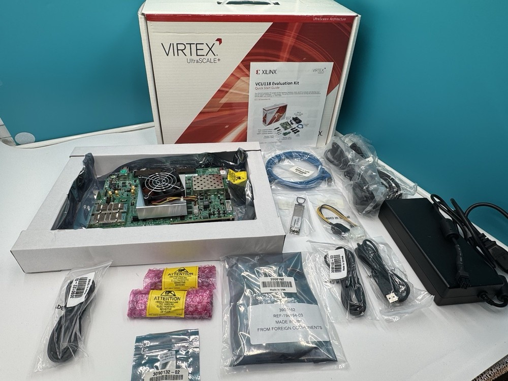 Xilinx AMD Virtex UltraScale+ VCU118 Eval Kit EK-U1-VCU118-G Rev.2 W/License