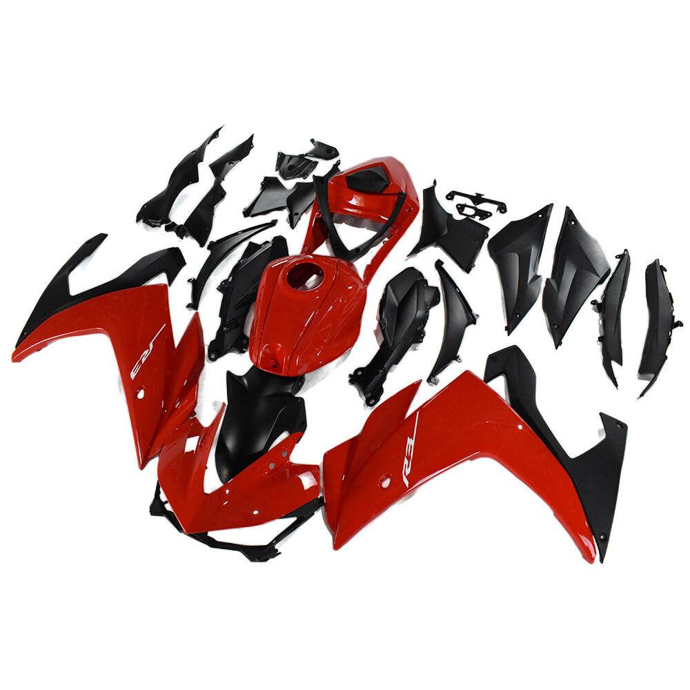 Injection Red Black Bodywork for Yamaha 2015-2018 YZF R3 R25 16 ABS Fairing Kit