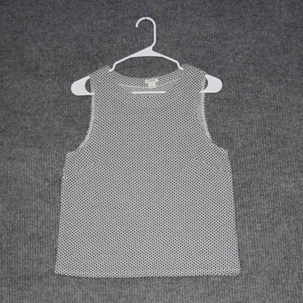 J Crew Sleeveless Knit Top Women's Size Medium Geometric Pattern