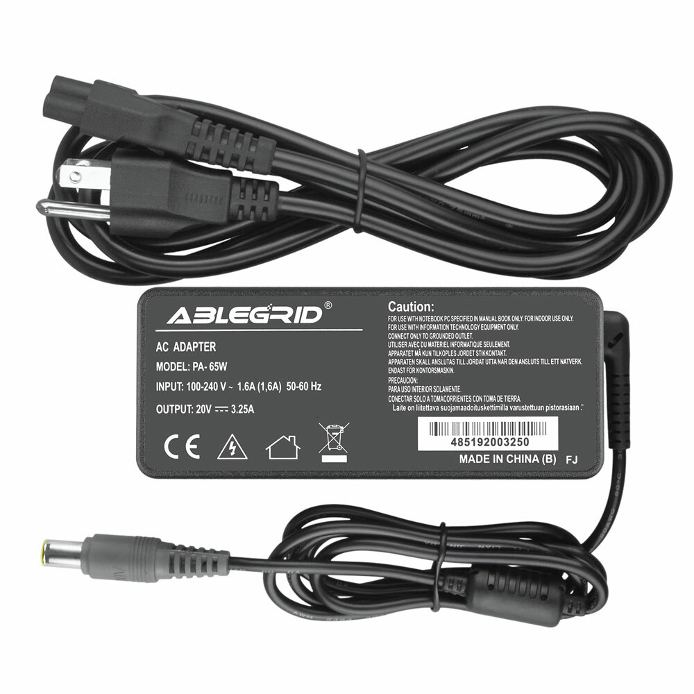 65W AC-DC Power Adapter Charger for Lenovo ThinkPad Edge 3259-7JU E335 Laptop