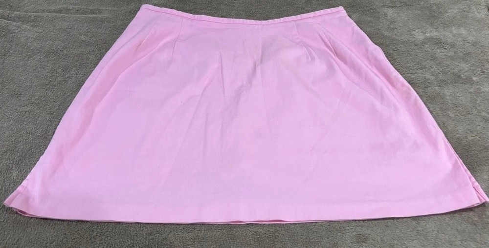Briggs New York Pink Mini Skort Women’s Size L/XL (16.5”) Preppy Everyday A-line