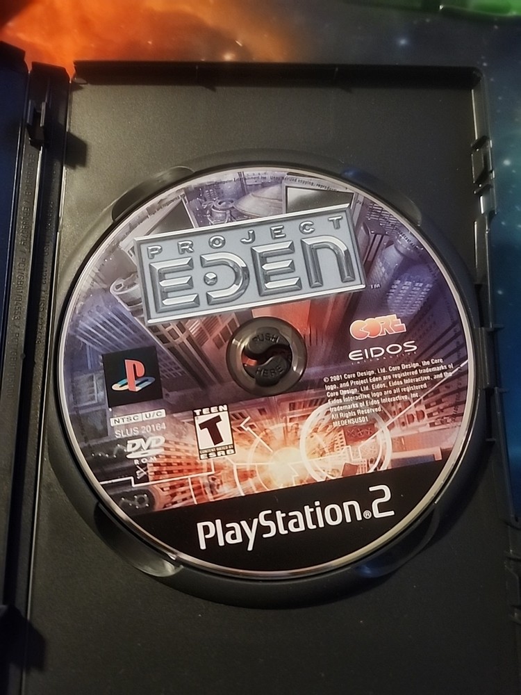 Project Eden (Sony PlayStation 2, 2001) PS2 DISC ONLY Tested Works