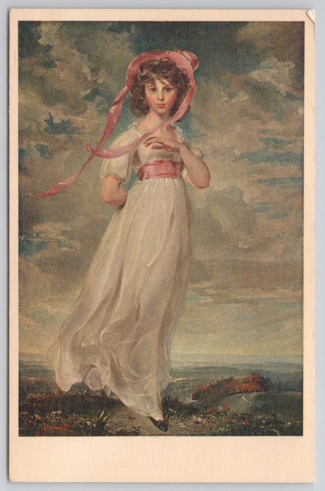 PINKIE Sarah Moulton-Barrett Sir Thomas Lawrence Art Postcard Huntington Library