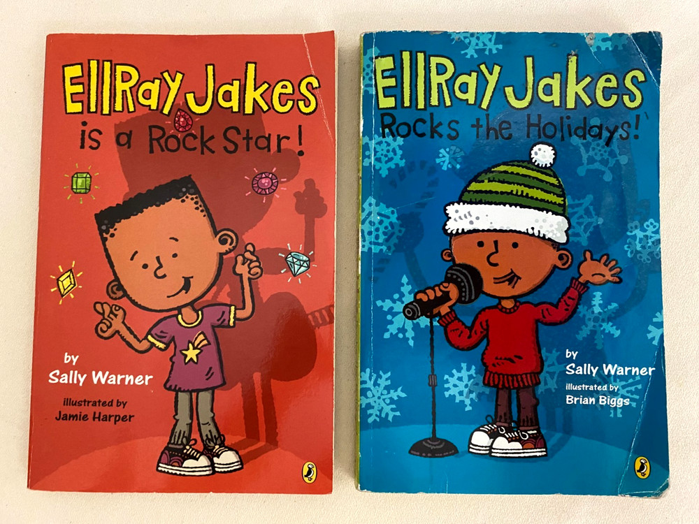 ELLRAY JAKES is a Rock Star! & Rocks the Holiday by Sally Warner - Bundle of 2