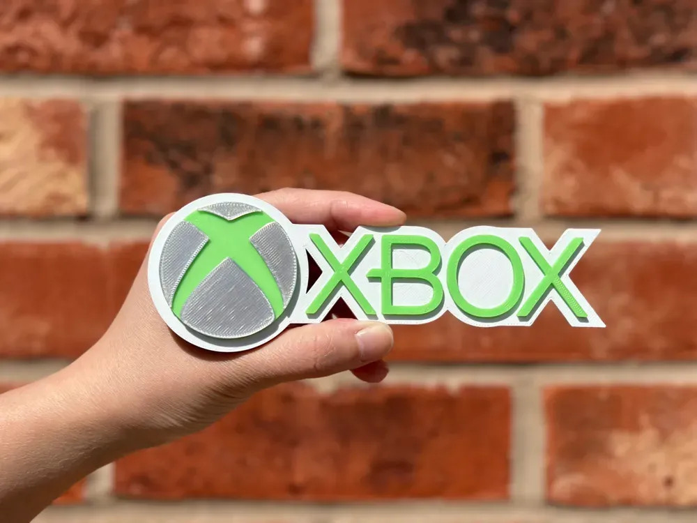 Xbox Logo Sign 3D Printed Gamer Man Cave Game Room Wall Art Decor