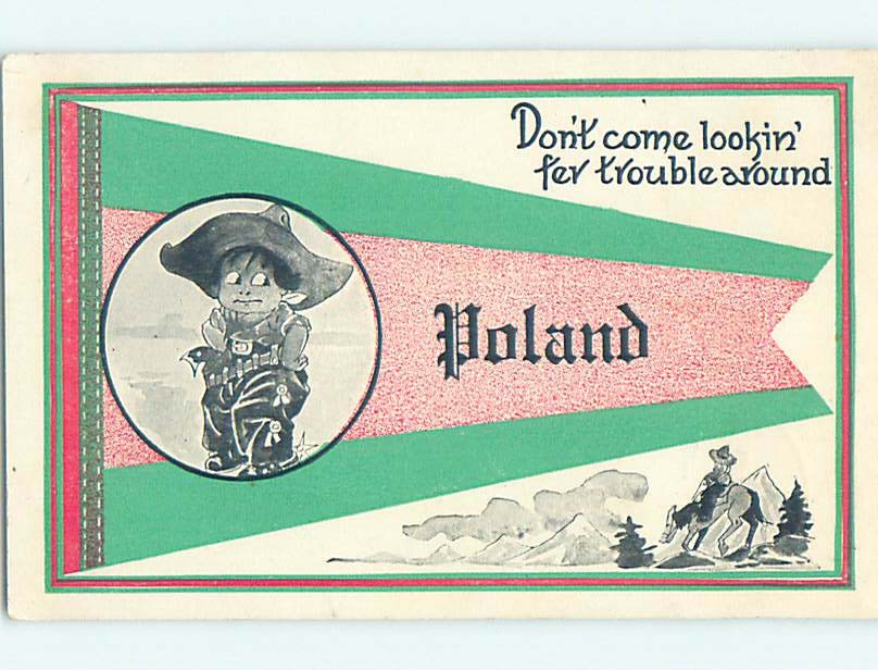 Divided-Back COMIC POSTCARD Poland Maine ME HM4754