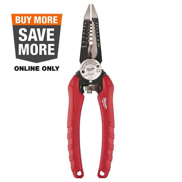 7.75-Inch 6-in-1 Electrician Wire Stripper Cutter Pliers  