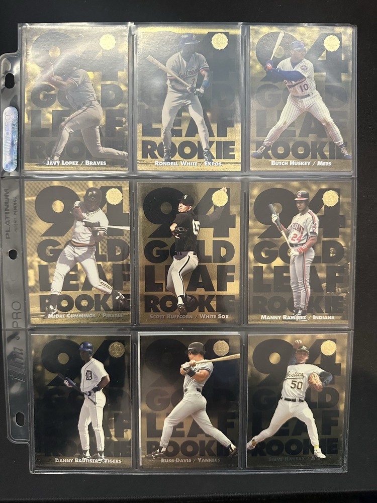 1994 Leaf Gold Rookies Complete Set (1-20) Manny Ramirez