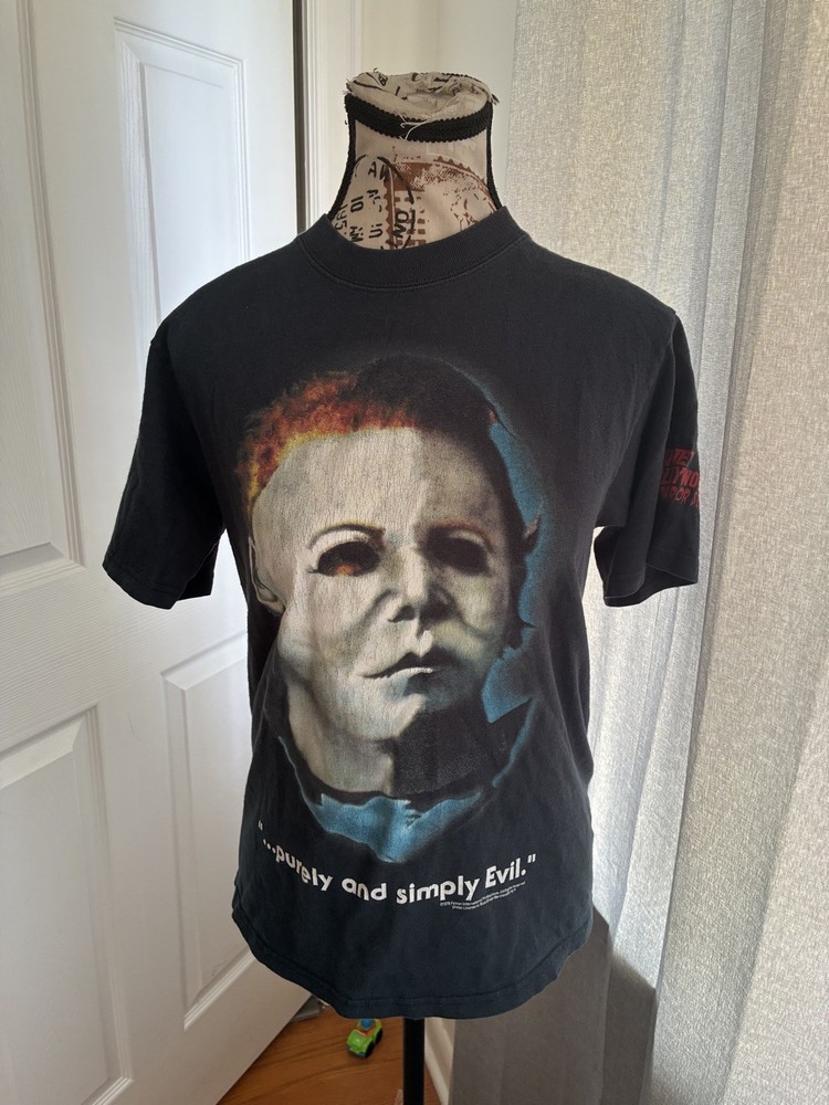 Vintage Halloween Shirt Michael Myers Mask Horror Movie
