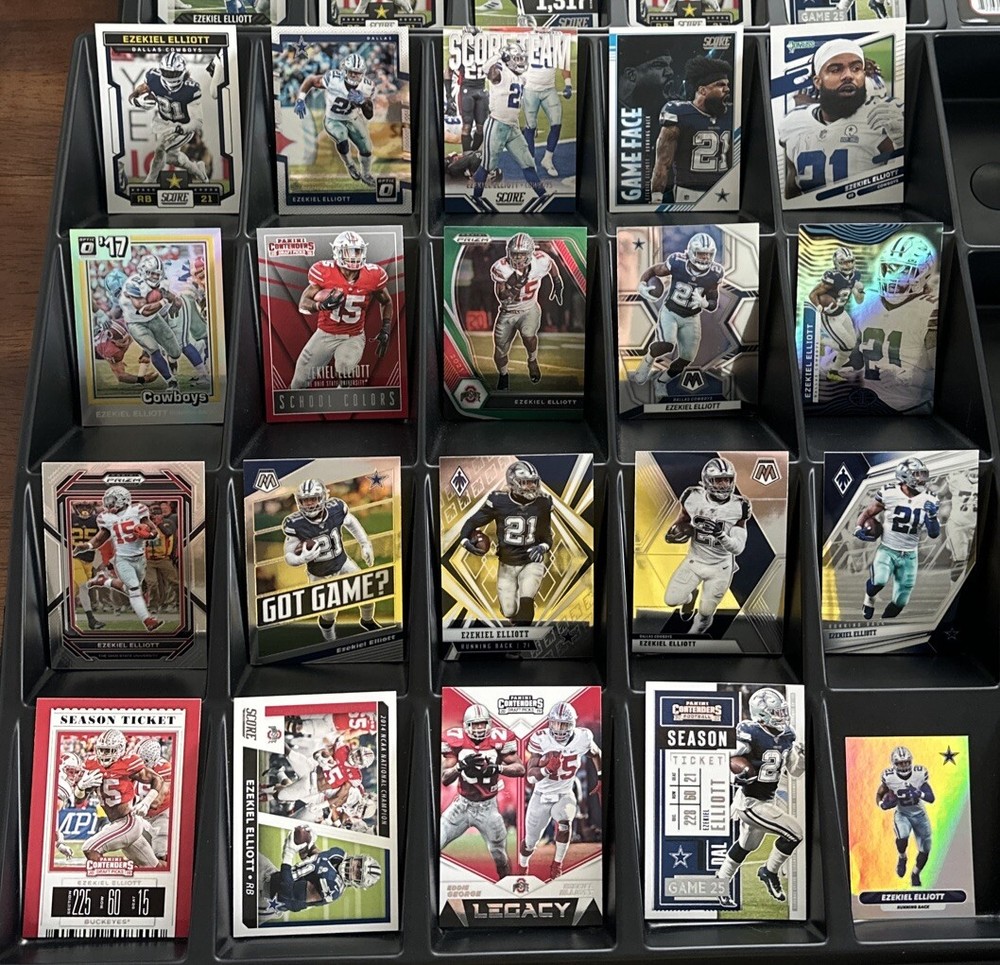 Ezekiel Elliott Zeke Huge 31 Card Lot Panini Contenders Rookie RC Dallas Cowboys