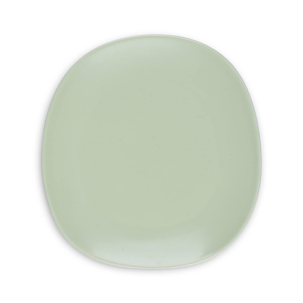 Delilah Salad Plate 6-Piece Dish Set, Porcelain, Lime Green