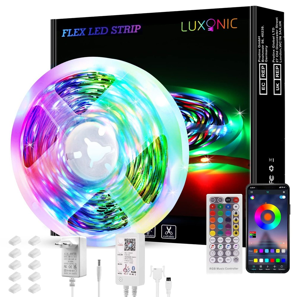10M LED Strip Lights,32.8FT RGB Dreamcolor Chasing Color LED Light Strips wit...